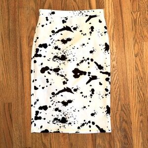 Cruella/Paint Splash pencil skirt